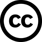 Logo: Kreis mit dicken schwarzen Rand, im Kreis stehen zwei kleine "cc".