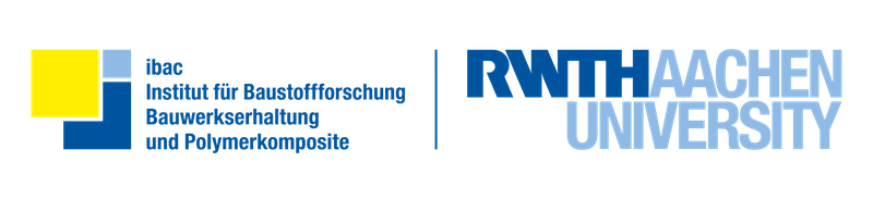 Logo der RWHT Aachen University und und ibac – Institut für Baustoffforschung