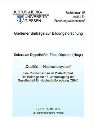 16. Jahrestagung der Gesellschaft für Hochschulforschung: Tagungsband Titelblatt