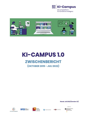 Titelblatt: KI-Campus Zwischenbericht