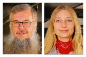 Prof. Dr. Gerhard Weber und Christin Engel (beide TU Dresden)