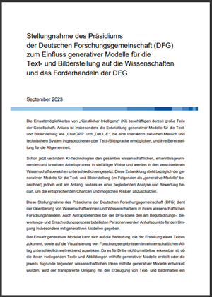 Buchcover: DFG Buchcover: DFG