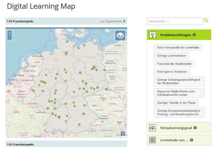 Screenshot Digital Learning Map