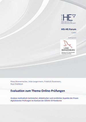 Berichtcover "Evaluation zum Thema Online-Prüfungen"