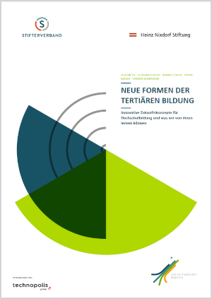 Neue Formen der tertiären Bildung Publikationscover zur Studie des Stifterverbands