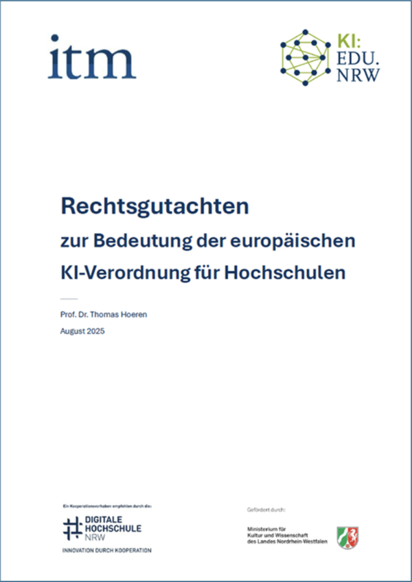 Bildschirmfoto 2025-09-10 um 11.37.05.png Bildbeschreibung (Cover Rechtsgutachten zur Bedeutung der europäischen KI-Verordnung für Hochschulen)