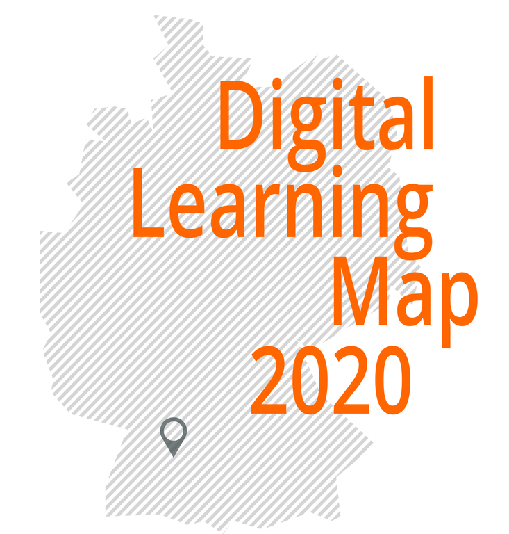 Digital Learning Map als Deutschlandkarte abgebildet.