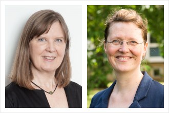 Portraitbilder von Anne Thillosen (links) und Angelika Thielsch (rechts). Link führt zur Eventseite.