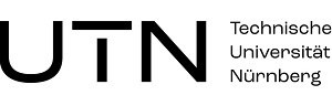 Es ist ein Logo mit den Buchstaben UTN und der Bezeichnung technische Universität Nürnberg zu sehen. Link zur Website.