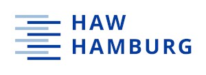 Logo der HAW Hamburg: blaue Schrift auf weißem Hintergrund
