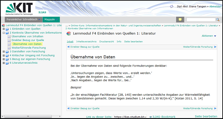 Erfahrungsbericht_KIT_Lernmodul Beispiel_730.png Bildbeschreibung (1 - 3 Wörter)