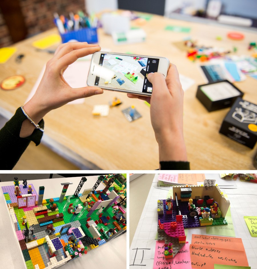 Fotoaufnahmen mit dem Smartphone Eine Bildercollage zeigt Fotoaufnahmen